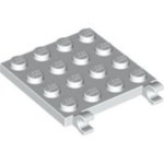 레고부품 변형플레이트 - White Plate, Modified 4 x 4 with Clips Horizontal (11399/6030965) 브릭마켓 : 브릭마켓
