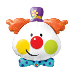 퀄라텍스 라지쉐잎 귀여운삐에로얼굴 은박호일풍선 : 미르파티이벤트