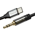 DAC 칩셋 OFC 4극 AUX 젠더 15CM 선 USB C타입 이어폰 TO AUX : 마하링크 공식스토어