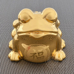 H.jin 골드세라믹 복주머니 금두꺼비/도자기 인테리어 소품 장식품 집들이 개업선물 단체 행사 바이어 외국인답례품 한국 전통기념품 추천... 