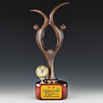 골프트로피 싱글 이글 홀인원 대회 우승 기념 크리스탈 청동 트로피 G0005 : 조은트로피