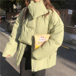 여성 2컬러 목도리 빅포켓 점퍼 패딩 H1047 : 티에스컴퍼니