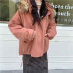 여성 루즈핏 핑크 데일리 숏 점퍼 H1043 : 티에스컴퍼니