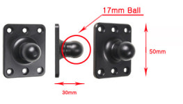 브로딧 거치대 호환 볼 헤드 어댑터 17mm : SY모터스