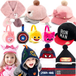 아동 유아 캐릭터 털모자 니트 귀마개 목도리 귀달이 귀덮개 넥워머 머플러 어린이 시나모롤 : 단뽀뽀