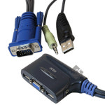 G7432 USB KVM 스위치 키보드 마우스 RGB 스테레오잭 : acchouse