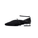 LUVEG [르벡] 여성 블랙 메리제인 발레리나 플랫 슈즈 CHRISTY 2CM Black : LUVEG 르벡
