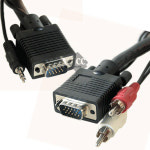 G7385-2 RGB ST/RCA 케이블20m 스테레오 컴퓨터 잭 짹 : acchouse