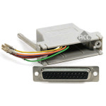 G8180 25핀RJ45암 조합커넥터 프린터 인터넷 DIY 납땜 : acchouse