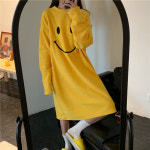 여성 스마일 부드러운 롱 원피스 잠옷 파자마 H1072 : 티에스컴퍼니