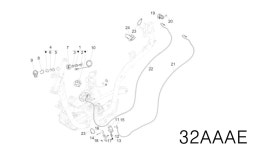 피아지오 메들리 16-19 파츠리스트 메인스위치,탱크키세트 32AAAE : 인터바이크