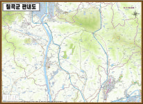 [행정]경상북도 칠곡군 관내도 210cm X 150cm GB : JIDOSHOP