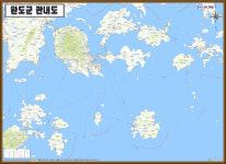 [행정]전라남도 완도군 관내도 150cm X 105cm JN : JIDOSHOP