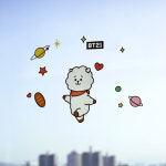 [BT21] 월 데코 스티커 / 알제이(RJ) : MONOPOLY