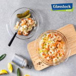 글라스락 렌지쿡 내열강화유리 찜기 1030ml 1조 뚜껑포함 전자렌지용기 라면기 쿠킹볼 : 드리지오