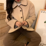 여성 보들보들 2컬러 배색 라인 자켓 H1123 : 티에스컴퍼니