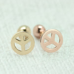 14k 피어싱 바두께 1.0mm FA08 피스마크 귀걸이 : 주보스