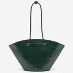 FRIDAY BY JW PEI 숄더백 여성가방 Faye Medium Tote - Dark Green Croc : 쇼잼