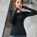 요가 헬스 필라테스 망사 긴팔 티셔츠 [CX-012] : 원더미도레미