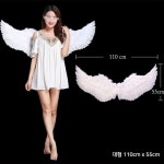휴템 천사날개 머리띠 촬영 소품 요정날개 할로윈 파티용품 : 휴템