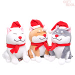 정품 춥다시바 크리스마스 산타 시바 허스키 백구 모찌 봉제인형 30cm : 주식회사 기프트앤돌