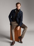 Massimo Dutti 마시모두띠 탈착식 패딩 네이비 블루 자켓 3413/223 : 쇼잼