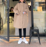 여성 2컬러 투포켓 롱 야상 자켓 H1153 : 티에스컴퍼니