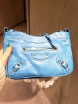 발렌시아가 클래식 모터 크로스바디백 스카이블루 / Balenciaga Classic Motor Crossbody bag In Skyblue : 럭셔리런던