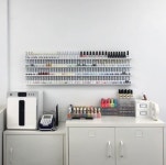 [무료배송] 네일선반 진열장 폭좁은 lp 잡지꽂이 북 액자 벽선반 1200mm, 1단, 화이트 : 선반킹