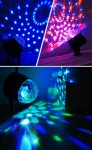 가정용 미러볼 싸이키 조명 노래방 사이키 클럽 분위기 USB LED 무빙 화려한 무대효과 : 꿈나무몰
