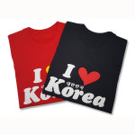 기념품티셔츠 아이러브코리아 남녀공용 단체티 : 가봄Shop
