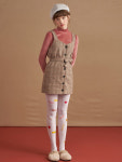 [디어피어] 체크 피너폴 드레스 CHECK PINAFORE DRESS : 디어피어