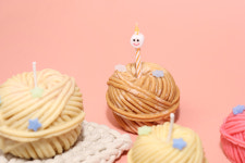 4사이즈 굵은털실 대/중/소/미니 선택1구 실리콘몰드 - 털뭉치 석고 캔들몰드 : 앵글띵