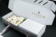 설레임 플라워 화이트 로즈박스 생일 기념일 생화 장미 꽃다발 생화택배 꽃배달 서비스 : 설레임 플라워