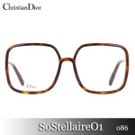 디올안경 쏘스텔레어O1 SOSTELLAIREO1 (57mm) 086 오버사이즈 다크하바나 : LUXEYEWEAR