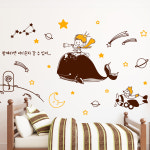 idk727-어린왕자의 모험,그래픽스티커,포인트스티커,인테리어스티커,어린이집꾸미기,어린왕자,유치원꾸미,고래 : 낭만창고