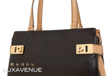 페라가모 21-1347 간치니 투톤 카프레더 토트백 2-WAY : 럭스애비뉴