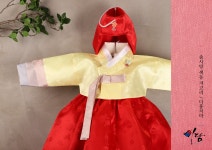 솜사탕 색동 저고리 /다홍치마 여아한복 (백일-15세) 어린이 아동한복 : 미담한복