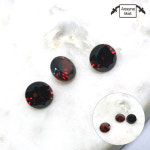 8mm V컷라운드 원석스톤 6종 3개 1set -고퀄리티 지르코늄 네일용 큐빅스톤 : 아씨네일