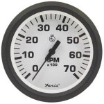 타코메타 FARIA (0-7000 RPM)백색 : 슈퍼마린