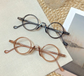 가벼운 동그란 패션 돋보기 알작은 안경테 : 더뷰안경