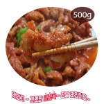 혼술 안주 야식 뼈없는 양념 춘천 닭갈비 500g : 노랑나비스토어