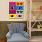 안경 팝아트 액자 : 아트창고