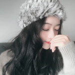털띠 기모 토끼털 멋쟁이 머리띠 모자 복고 가을겨울 : 양품의 발견