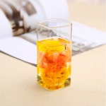 크리스 네모 유리잔 2p(400ml)/에이드잔  카페 물컵 : 알짜쇼핑