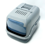 푸르미 고양이 화장실 3단 접이 후드형 대형고양이 후드화장실 아깽이 배변실 : 젠틀퍼피