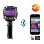 열화상 카메라 320x240픽셀 4배 슈퍼레졸루션기능 -30 ~ +650도 블루투스 측정기 연결 모바일 연동 보고서 작성 한글 소프트웨어 testo872... 