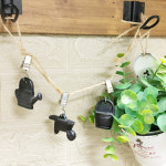 내츄럴 가든 발란스 커텐 데코 장식 집게 4p set : countryitem