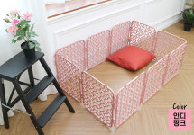 푸르미 강아지 울타리 애견 매직 펜스 중형 10P 새끼강아지 가림막 차단막 캠핑용 울타리 : 젠틀퍼피