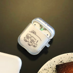 구디버디, 5애니몰 에어팟2세대 아이팟 갤럭시 버즈플러스 프로 라이브 투명 케이스 : Goody Buddy